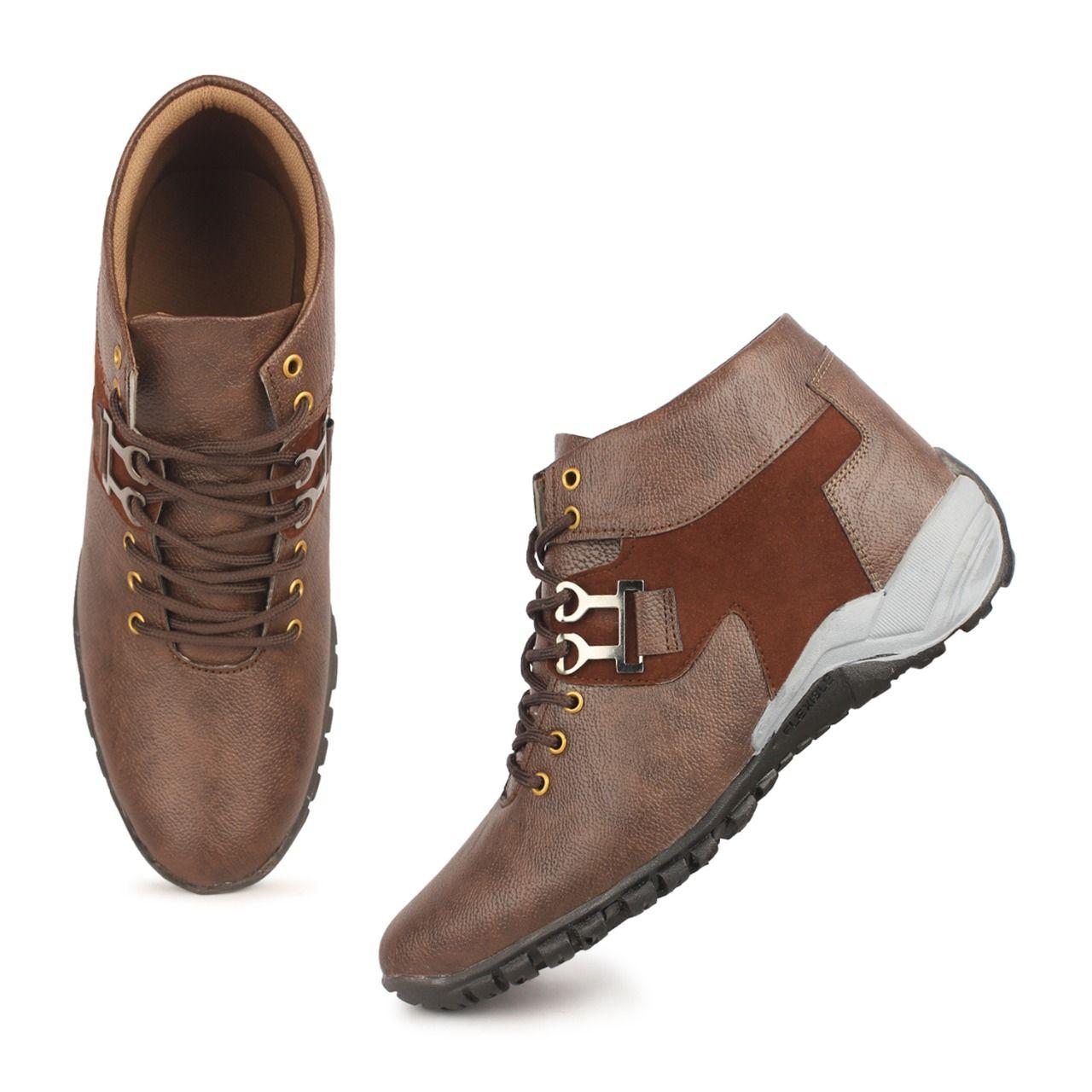 Monex New Latest Tan Shoes For Mens