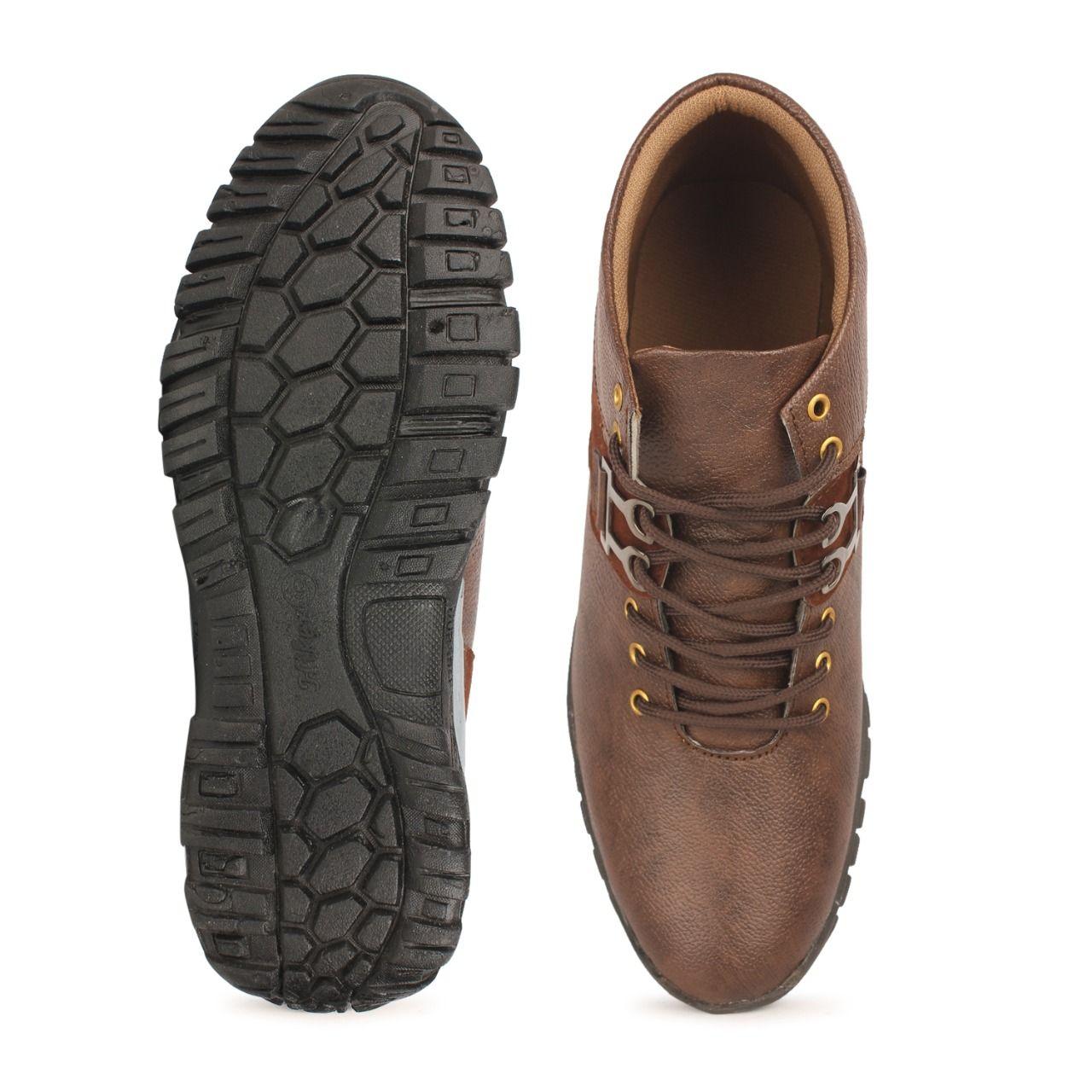 Monex New Latest Tan Shoes For Mens